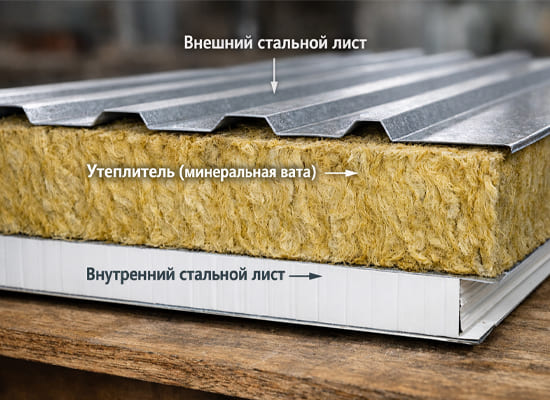 Материалы для производства секционных ворот